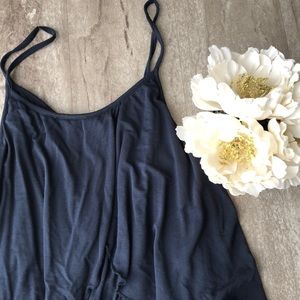 Navy Hespens Tiered Jumpsuit
